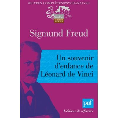 Sigmund Freud Un Souvenir D'Enfance De Léonard De Vinci - Publicité Sigmund Freud Un Souvenir D'Enfance De Léonard De Vinci - Publicité