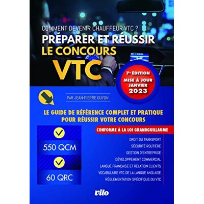 Jean-Pierre Guyon Préparer Et Réussir Le Concours Vtc : Comment Devenir Chauffeur Vtc ? : Le Guide De Référence Complet Et Pratique Pour Réussir Votre Concours - Publicité Jean-Pierre Guyon Préparer Et Réussir Le Concours Vtc : Comment Devenir Chauffeur Vtc ? : Le Guide De Référence Complet Et Pratique Pour Réussir Votre Concours - Publicité