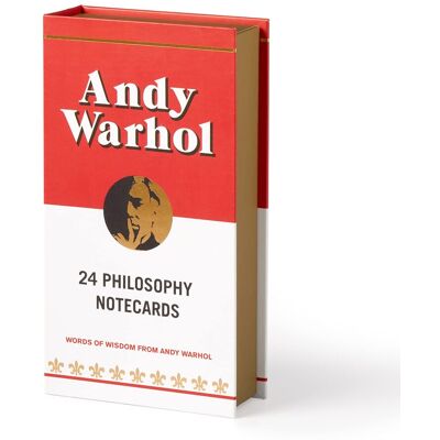 Galison Andy Warhol Philosophy Correspondence Cards: 24 Philosophy Notecards - Publicité Galison Andy Warhol Philosophy Correspondence Cards: 24 Philosophy Notecards - Publicité