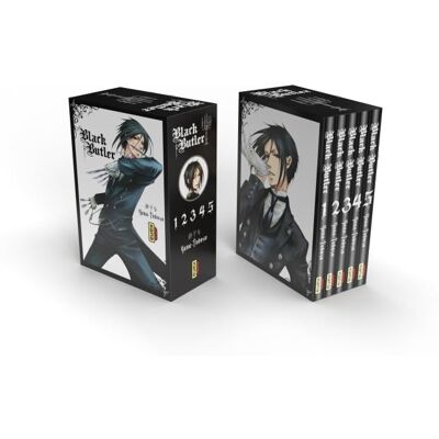 Yana Toboso Coffret Black Butler Tome 1 À 5 - Publicité Yana Toboso Coffret Black Butler Tome 1 À 5 - Publicité