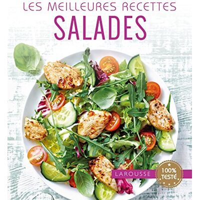 Larousse Salades : Les Meilleures Recettes - Publicité Larousse Salades : Les Meilleures Recettes - Publicité