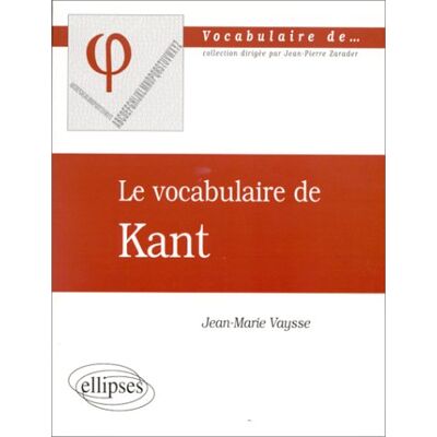 Vaysse Le Vocabulaire De Kant - Publicité Vaysse Le Vocabulaire De Kant - Publicité
