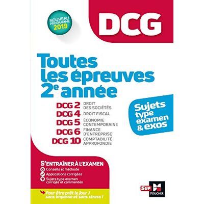 Collectif Dcg, Toutes Les Épreuves 2e Année : Sujets Type Examen & Exos : Nouveau Programme 2019 - Publicité Collectif Dcg, Toutes Les Épreuves 2e Année : Sujets Type Examen & Exos : Nouveau Programme 2019 - Publicité