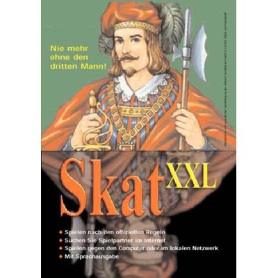 bhv Skat Xxl, Dvd-Rom Nie Mehr Ohne Den Dritten Mann! Mit Multiplayer-Modus. Für Windows 98/me/2000/xp - Publicité bhv Skat Xxl, Dvd-Rom Nie Mehr Ohne Den Dritten Mann! Mit Multiplayer-Modus. Für Windows 98/me/2000/xp - Publicité