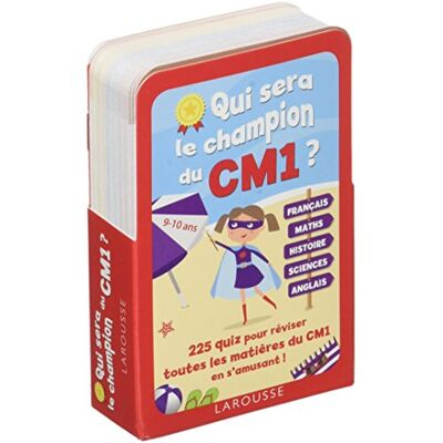Qui Sera Le Champion Du Cm1 ? : 225 Quiz Pour Réviser Toutes Les Matières Du Cm1 En S'Amusant ! : 9-10 Ans - Publicité Qui Sera Le Champion Du Cm1 ? : 225 Quiz Pour Réviser Toutes Les Matières Du Cm1 En S'Amusant ! : 9-10 Ans - Publicité