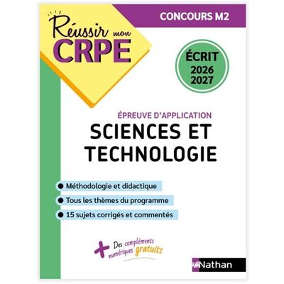 Franck Douët Réussir Mon Crpe Sciences Et Technologie Épreuve D'Admissibilité Écrit M2 - 2026 2027: Ecrit - Publicité Franck Douët Réussir Mon Crpe Sciences Et Technologie Épreuve D'Admissibilité Écrit M2 - 2026 2027: Ecrit - Publicité