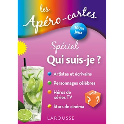 Larousse Les Apéro-Cartes Spécial Qui Suis-Je ? : Artistes Et Écrivains, Personnages Célèbres, Héros De Séries Tv, Stars De Cinéma - Publicité Larousse Les Apéro-Cartes Spécial Qui Suis-Je ? : Artistes Et Écrivains, Personnages Célèbres, Héros De Séries Tv, Stars De Cinéma - Publicité