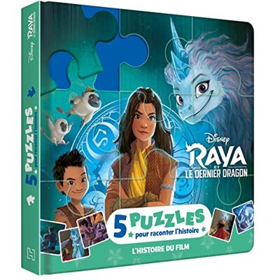 Disney Raya Et Le Dernier Dragon : L'Histoire Du Film : 5 Puzzles Pour Raconter L'Histoire - Publicité Disney Raya Et Le Dernier Dragon : L'Histoire Du Film : 5 Puzzles Pour Raconter L'Histoire - Publicité