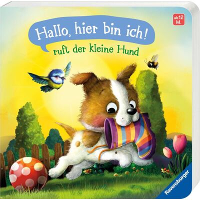 Sabine Praml Hallo, Hier Bin Ich!, Ruft Der Kleine Hund: Meine Allererste Tiergeschichte - Erstes Vorlesen Für Kinder Ab 1 Jahr - Publicité Sabine Praml Hallo, Hier Bin Ich!, Ruft Der Kleine Hund: Meine Allererste Tiergeschichte - Erstes Vorlesen Für Kinder Ab 1 Jahr - Publicité