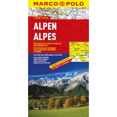 Marco Polo Länderkarte Alpen 1:800.000 - Publicité Marco Polo Länderkarte Alpen 1:800.000 - Publicité