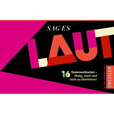 Sag Es Laut. 16 Statementkarten: Mutig, Stark Und Nicht Zu Überhören! - Publicité Sag Es Laut. 16 Statementkarten: Mutig, Stark Und Nicht Zu Überhören! - Publicité