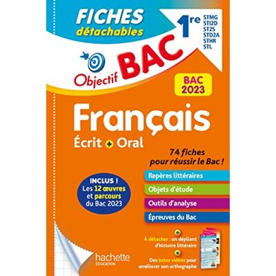 Amélie Pinçon Français Écrit + Oral 1re Stmg, Sti2d, St2s, Std2a, Sthr, Stl : Bac 2023 - Publicité Amélie Pinçon Français Écrit + Oral 1re Stmg, Sti2d, St2s, Std2a, Sthr, Stl : Bac 2023 - Publicité