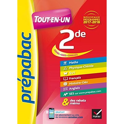 Collectif Tout-En-Un, 2de : Cours, Exos, Corrigés : Nouveaux Programmes 2017-2018 - Publicité Collectif Tout-En-Un, 2de : Cours, Exos, Corrigés : Nouveaux Programmes 2017-2018 - Publicité