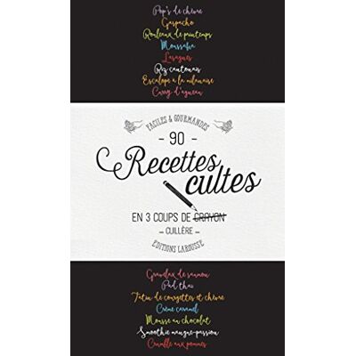 Larousse Plus De 90 Recettes Cultes En 3 Coups De Cuillère - Publicité Larousse Plus De 90 Recettes Cultes En 3 Coups De Cuillère - Publicité