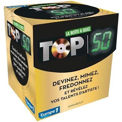 Marabout La Boîte À Quiz Top 50 : 240 Question Et Défis Pour Être N°1 Du Top ! - Publicité Marabout La Boîte À Quiz Top 50 : 240 Question Et Défis Pour Être N°1 Du Top ! - Publicité