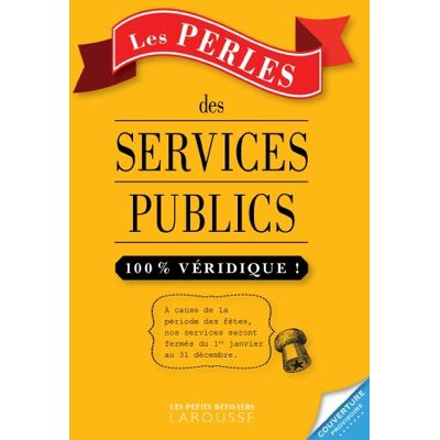 Larousse Les Perles Des Services Publics - Publicité Larousse Les Perles Des Services Publics - Publicité