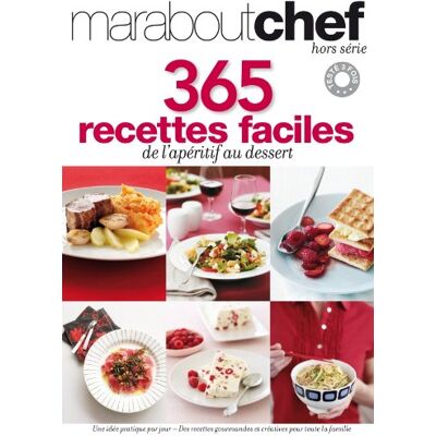 Marabout 365 Recettes Faciles : De L'Apéritif Au Dessert - Publicité Marabout 365 Recettes Faciles : De L'Apéritif Au Dessert - Publicité