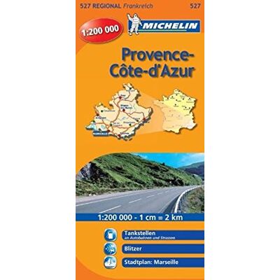 Michelin Provence Cote D'Azur: Straßen- Und Tourismuskarte 1:200.000 (Michelin Regionalkarten, Band 527) - Publicité Michelin Provence Cote D'Azur: Straßen- Und Tourismuskarte 1:200.000 (Michelin Regionalkarten, Band 527) - Publicité
