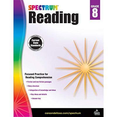 Spectrum Reading Workbook, Grade 8 - Publicité Spectrum Reading Workbook, Grade 8 - Publicité