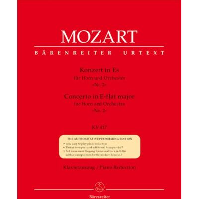 Konzert 2 Es-Dur Kv 417 - Hrn Orch. Horn, Horn In F, Horn In D, Klavier - Publicité Konzert 2 Es-Dur Kv 417 - Hrn Orch. Horn, Horn In F, Horn In D, Klavier - Publicité