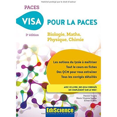 Visa Pour La Paces : Biologie, Maths, Physique, Chimie - Publicité Visa Pour La Paces : Biologie, Maths, Physique, Chimie - Publicité