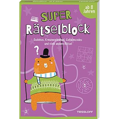 Stefan Heine Super Rätselblock Ab 8 Jahren.Sudokus, Kreuzwörträtsel, Geheimcodes Und Viele Andere Rätsel: 128 Seiten Rätselspaß - 25 Unterschiedliche Rätselarten (Rätsel, Spaß, Spiele) - Publicité Stefan Heine Super Rätselblock Ab 8 Jahren.Sudokus, Kreuzwörträtsel, Geheimcodes Und Viele Andere Rätsel: 128 Seiten Rätselspaß - 25 Unterschiedliche Rätselarten (Rätsel, Spaß, Spiele) - Publicité