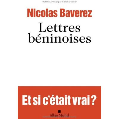 Nicolas Baverez Lettres Béninoises - Publicité Nicolas Baverez Lettres Béninoises - Publicité