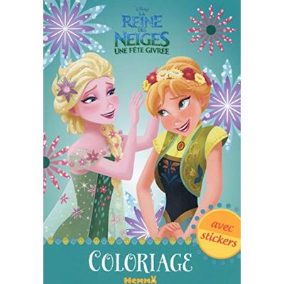 Disney La Reine Des Neiges, Une Fête Givrée : Coloriage Avec Stickers - Publicité Disney La Reine Des Neiges, Une Fête Givrée : Coloriage Avec Stickers - Publicité