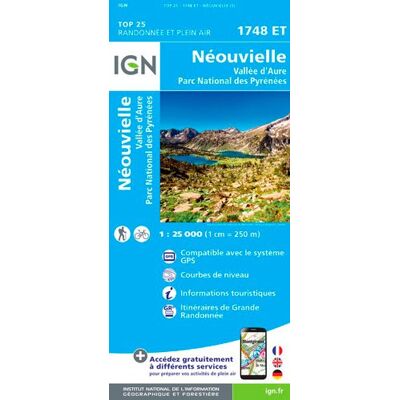 Collectif Néouvielle 1 : 25 000: Vallée D'Aure / Parc National Des Pyrénées - Publicité Collectif Néouvielle 1 : 25 000: Vallée D'Aure / Parc National Des Pyrénées - Publicité