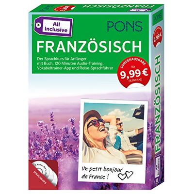 Pons All Inclusive Sprachkurs Für Anfänger Französisch: Der Sprachkurs Für Anfänger Mit Buch, 120 Minuten Audio-Training, Vokabeltrainer-App Und Reise-Sprachführer - Publicité Pons All Inclusive Sprachkurs Für Anfänger Französisch: Der Sprachkurs Für Anfänger Mit Buch, 120 Minuten Audio-Training, Vokabeltrainer-App Und Reise-Sprachführer - Publicité