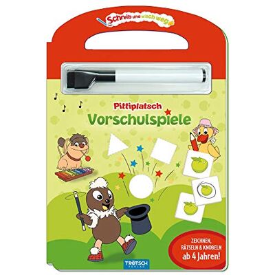 Trötsch Verlag GmbH & Co. KG Trötsch Unser Kleines Sandmännchen Schreib Und Wisch Weg Vorschulspiele Pittiplatsch Pappenbuch: Beschäftigungsbuch Lernbuch Übungsbuch - Publicité Trötsch Verlag GmbH & Co. KG Trötsch Unser Kleines Sandmännchen Schreib Und Wisch Weg Vorschulspiele Pittiplatsch Pappenbuch: Beschäftigungsbuch Lernbuch Übungsbuch - Publicité