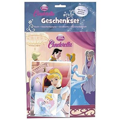 Mattel Disney Cinderella - Geschenkset: Buch, Geschenkpapier, Grußkarte, Geschenketikett - Publicité Mattel Disney Cinderella - Geschenkset: Buch, Geschenkpapier, Grußkarte, Geschenketikett - Publicité