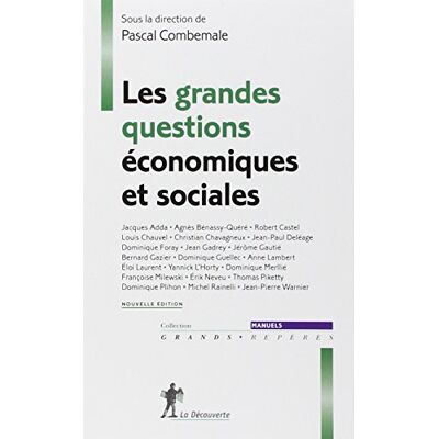 Pascal Combemale Les Grandes Questions Économiques Et Sociales - Publicité Pascal Combemale Les Grandes Questions Économiques Et Sociales - Publicité