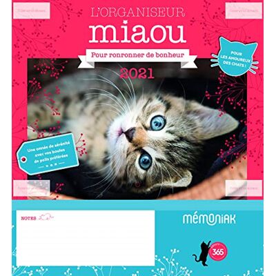 Editions 365 L'Organiseur Miaou : Pour Ronronner De Bonheur : 2021 - Publicité Editions 365 L'Organiseur Miaou : Pour Ronronner De Bonheur : 2021 - Publicité