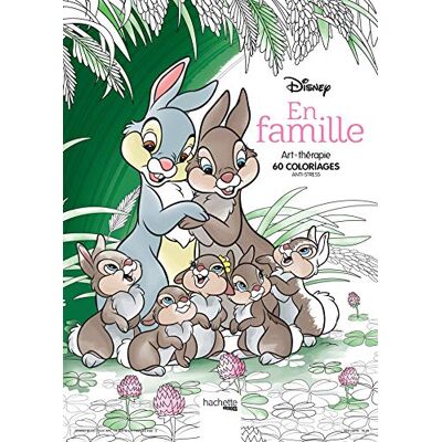 Disney En Famille. 60 Coloriages Anti-Stress - Publicité Disney En Famille. 60 Coloriages Anti-Stress - Publicité