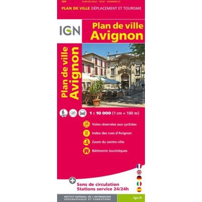 Avignon Plan De Ville 1 : 10 000 (Ign Map) - Publicité Avignon Plan De Ville 1 : 10 000 (Ign Map) - Publicité