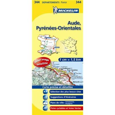 Aude Pyrenees Orientales (Michelin Kaart - Lokaal Frankrijk (344)) - Publicité Aude Pyrenees Orientales (Michelin Kaart - Lokaal Frankrijk (344)) - Publicité