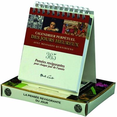 François Garagnon Calendrier Des Jours Heureux - 365 Pensées Revigorantes Pour Chaque Jour De L'Année : Calendrier Perpétuel Des Jours Heureux Avec Messages Quotidiens - Publicité François Garagnon Calendrier Des Jours Heureux - 365 Pensées Revigorantes Pour Chaque Jour De L'Année : Calendrier Perpétuel Des Jours Heureux Avec Messages Quotidiens - Publicité