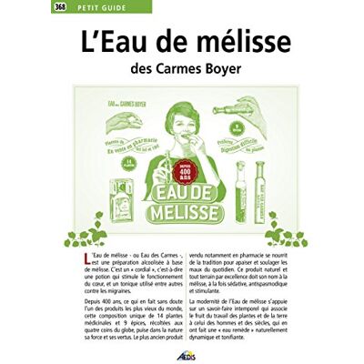 Collectif L'Eau De Mélisse Des Carmes Boyer - Publicité Collectif L'Eau De Mélisse Des Carmes Boyer - Publicité