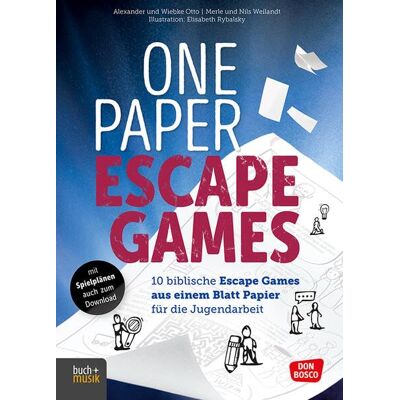 Alexander Otto One Paper Escape Games: 10 Biblische Escape Games Aus Einem Blatt Papier Für Die Jugendarbeit - Publicité Alexander Otto One Paper Escape Games: 10 Biblische Escape Games Aus Einem Blatt Papier Für Die Jugendarbeit - Publicité