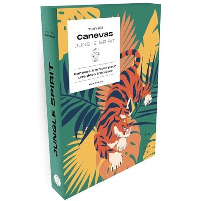 Marabout Mon Kit Canevas : Jungle Spirit : Canevas À Broder Pour Une Déco Tropicale - Publicité Marabout Mon Kit Canevas : Jungle Spirit : Canevas À Broder Pour Une Déco Tropicale - Publicité
