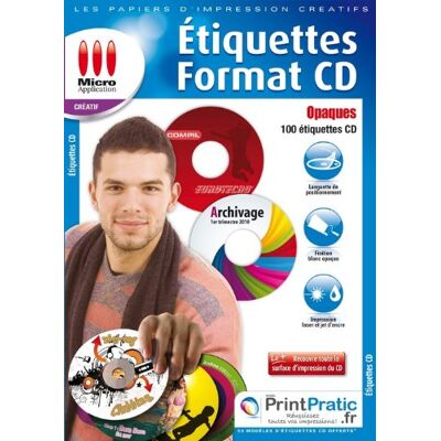 Databeker Pap. Etiquettes Pour Cd Deluxe (Informatique) - Publicité Databeker Pap. Etiquettes Pour Cd Deluxe (Informatique) - Publicité