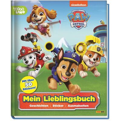 Panini Paw Patrol: Mein Lieblingsbuch - Geschichten - Sticker - Ausmalseiten: Geschichtenbuch - Publicité Panini Paw Patrol: Mein Lieblingsbuch - Geschichten - Sticker - Ausmalseiten: Geschichtenbuch - Publicité