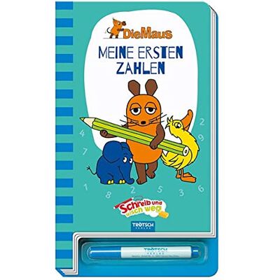 Trötsch Verlag GmbH & Co. KG Meine Ersten Zahlen Die Maus: Schreib-Und-Wisch-Weg-Übungsbuch Mit Stift - Publicité Trötsch Verlag GmbH & Co. KG Meine Ersten Zahlen Die Maus: Schreib-Und-Wisch-Weg-Übungsbuch Mit Stift - Publicité
