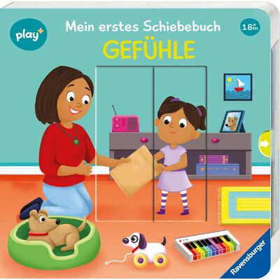 Maria Höck Ravensburger Play+ Mein Erstes Schiebebuch: Gefühle, Baby-Buch Ab 18 Monate - Publicité Maria Höck Ravensburger Play+ Mein Erstes Schiebebuch: Gefühle, Baby-Buch Ab 18 Monate - Publicité