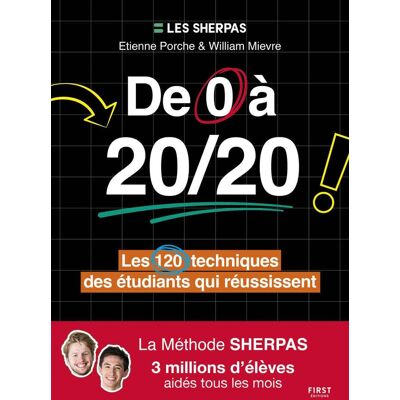 Etienne Porche De 0 À 20/20 : Les 120 Techniques Des Étudiants Qui Réussissent - Publicité Etienne Porche De 0 À 20/20 : Les 120 Techniques Des Étudiants Qui Réussissent - Publicité