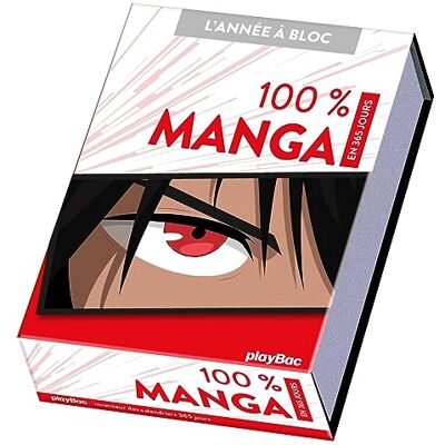 Play Bac 100 % Manga En 365 Jours - Publicité Play Bac 100 % Manga En 365 Jours - Publicité