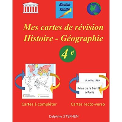 Delphine Stephen Mes Cartes De Révision Histoire - Géographie 4e - Publicité Delphine Stephen Mes Cartes De Révision Histoire - Géographie 4e - Publicité