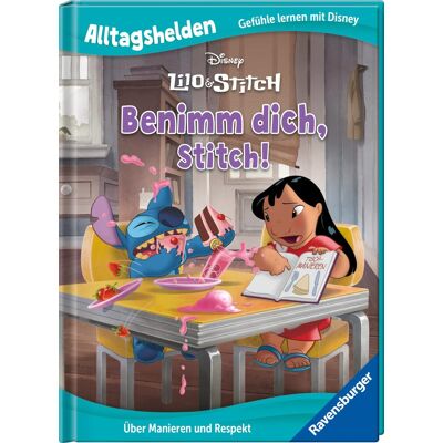 Alltagshelden - Gefühle Lernen Mit Disney: Lilo & Stitch - Benimm Dich, Stitch! - Über Manieren Und Respekt - Bilderbuch Ab 3 Jahren - Publicité Alltagshelden - Gefühle Lernen Mit Disney: Lilo & Stitch - Benimm Dich, Stitch! - Über Manieren Und Respekt - Bilderbuch Ab 3 Jahren - Publicité