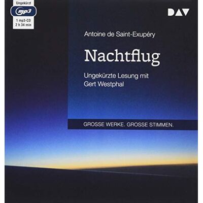 Saint-Exupéry, Antoine de Nachtflug: Ungekürzte Lesung Mit Gert Westphal (1mp3- Cd) - Publicité Saint-Exupéry, Antoine de Nachtflug: Ungekürzte Lesung Mit Gert Westphal (1mp3- Cd) - Publicité